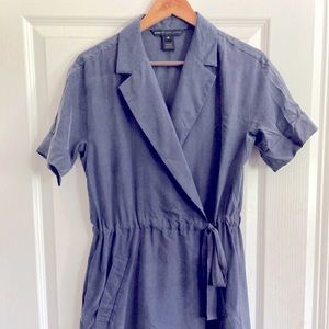 Marc by Marc Jacobs Silk Blue Denim Wrap Dress XS